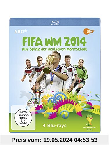 FIFA WM 2014 - Alle Spiele der deutschen Mannschaft (4 Discs) [Blu-ray] von Karsten Linke