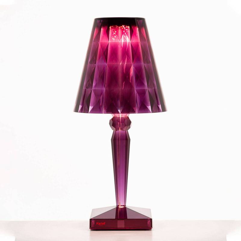 Kartell Big Battery - Tischlampe IP20, pflaume von Kartell