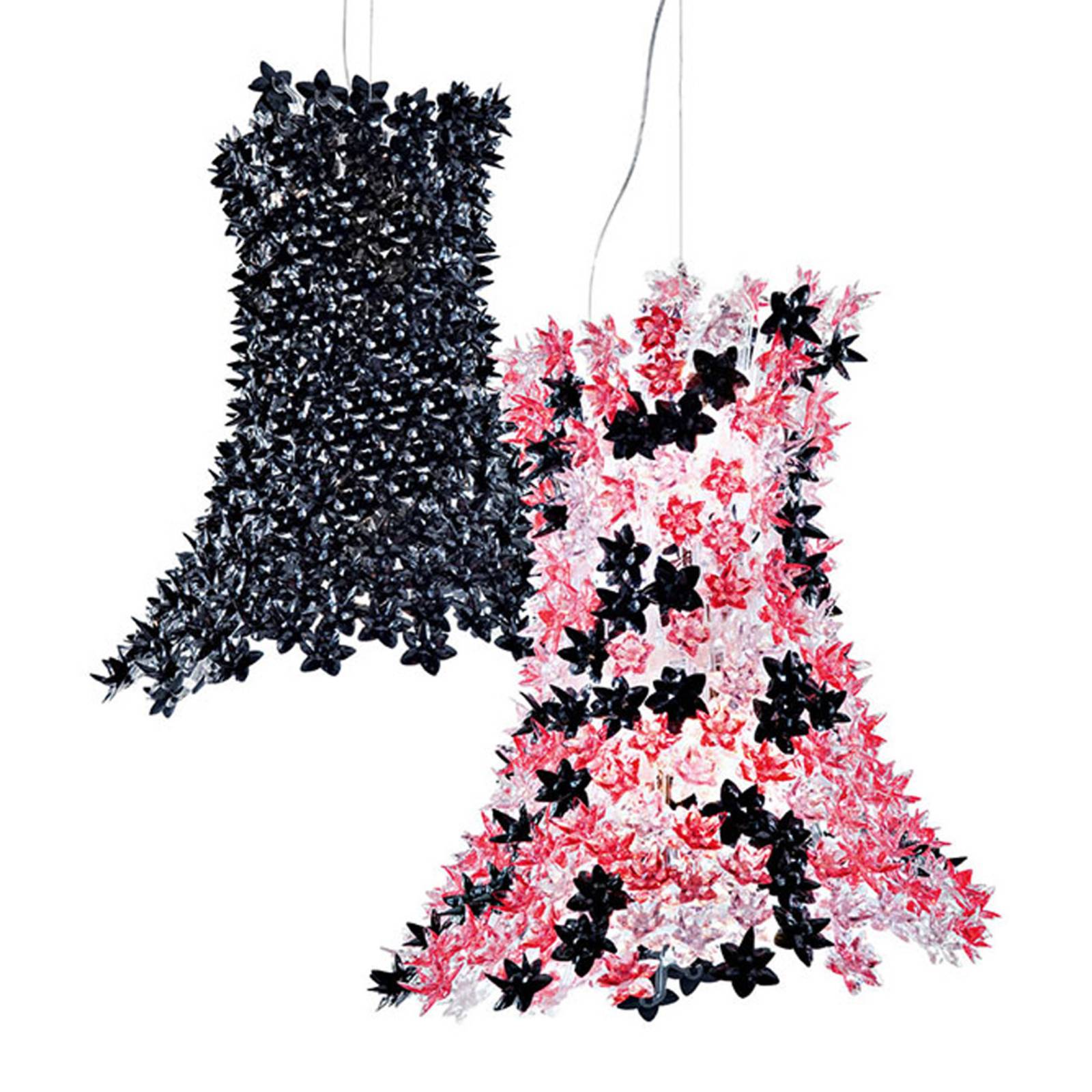Kartell Bloom LED-Hängelampe G9 länglich, schwarz Kartell Bloom LED-Hängelampe G9 länglich, schwarz von Kartell