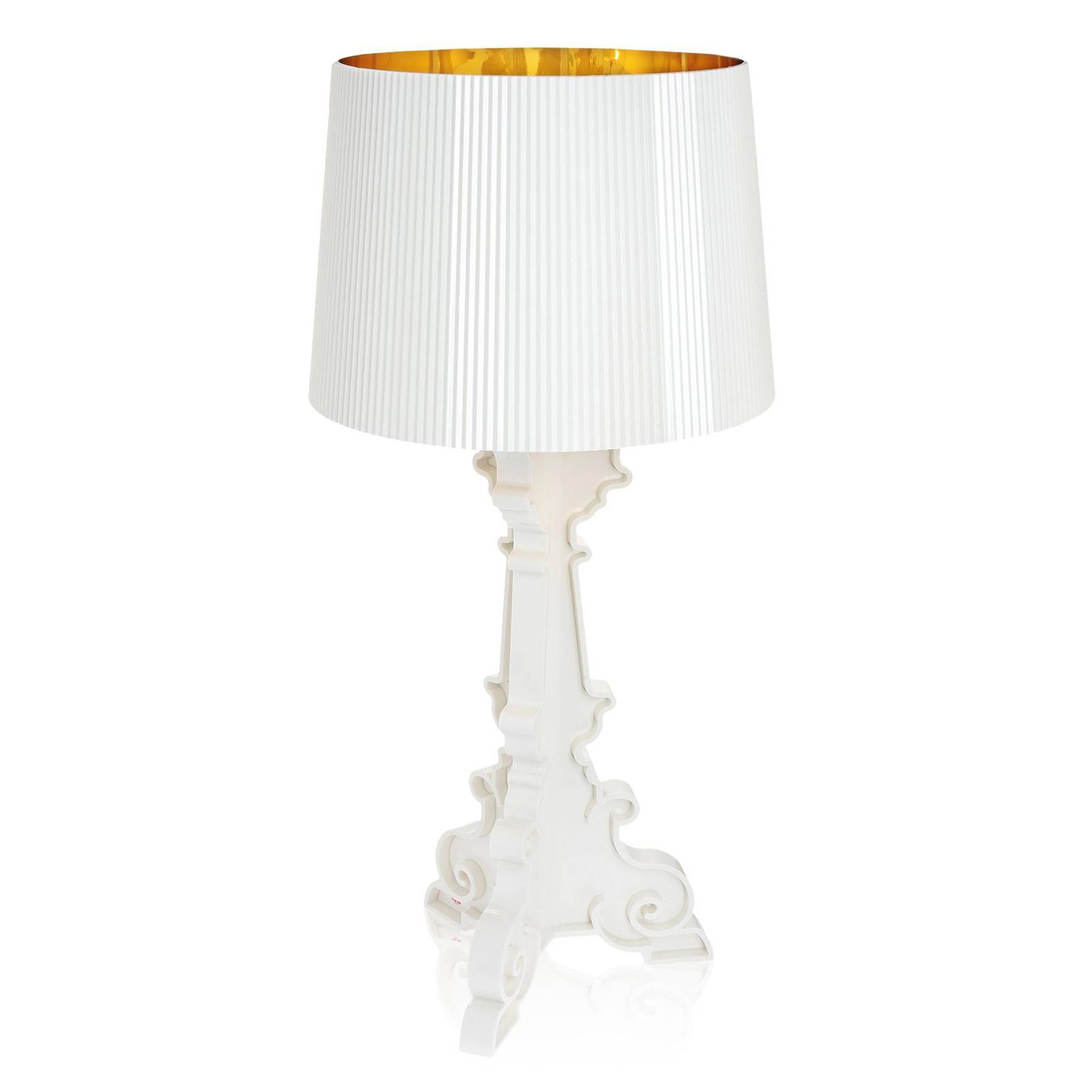 Kartell Bourgie LED-Tischleuchte E14, weiß/gold Kartell Bourgie LED-Tischleuchte E14, weiß/gold von Kartell
