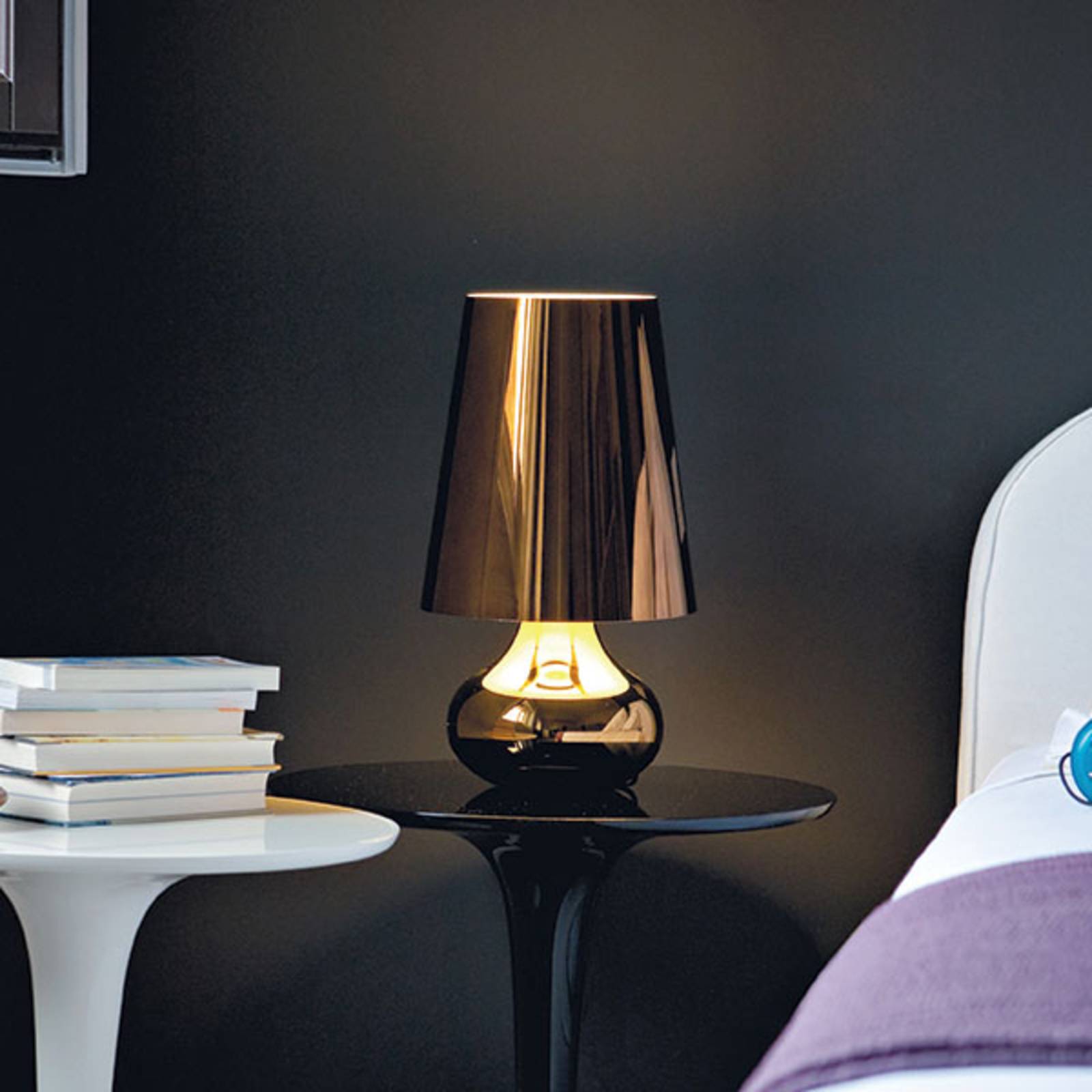 Kartell Cindy LED-Tischleuchte, grau metallic von Kartell