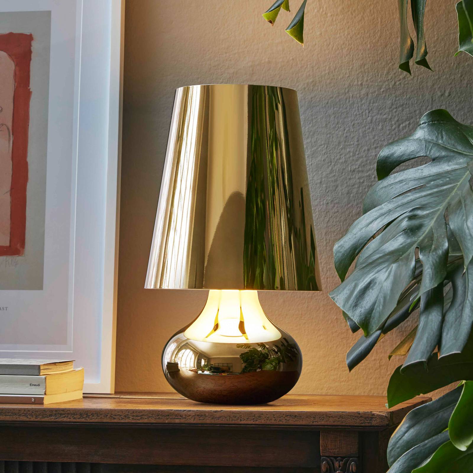 Kartell Cindy LED-Tischleuchte dunkelgold metallic von Kartell