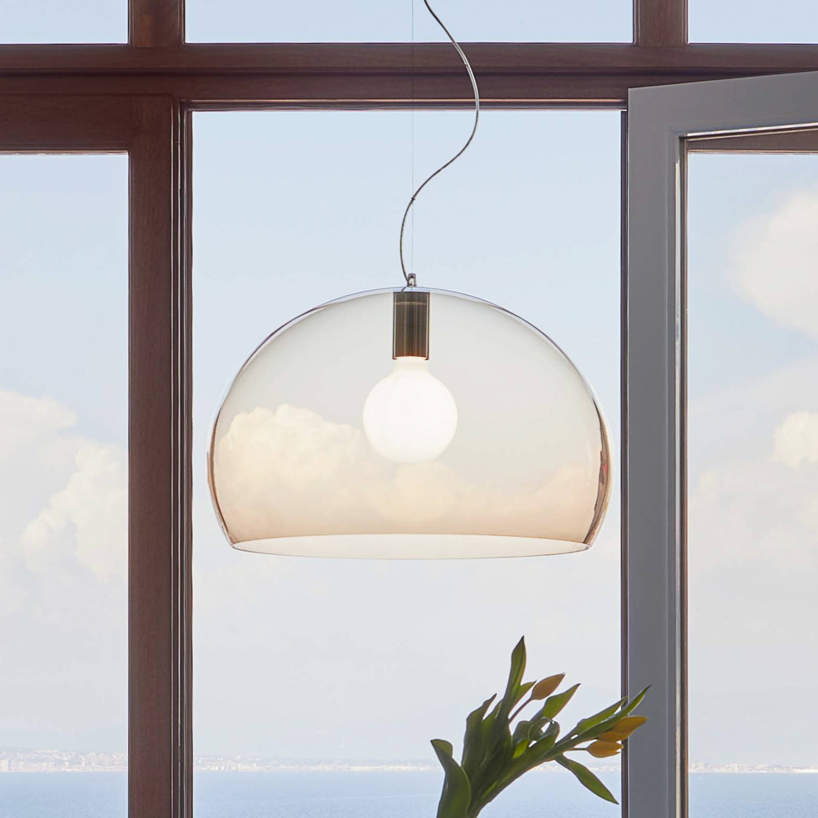Kartell FL/Y Hängeleuchte, Ø 52 cm, braun Kartell FL/Y Hängeleuchte, Ø 52 cm, braun von Kartell