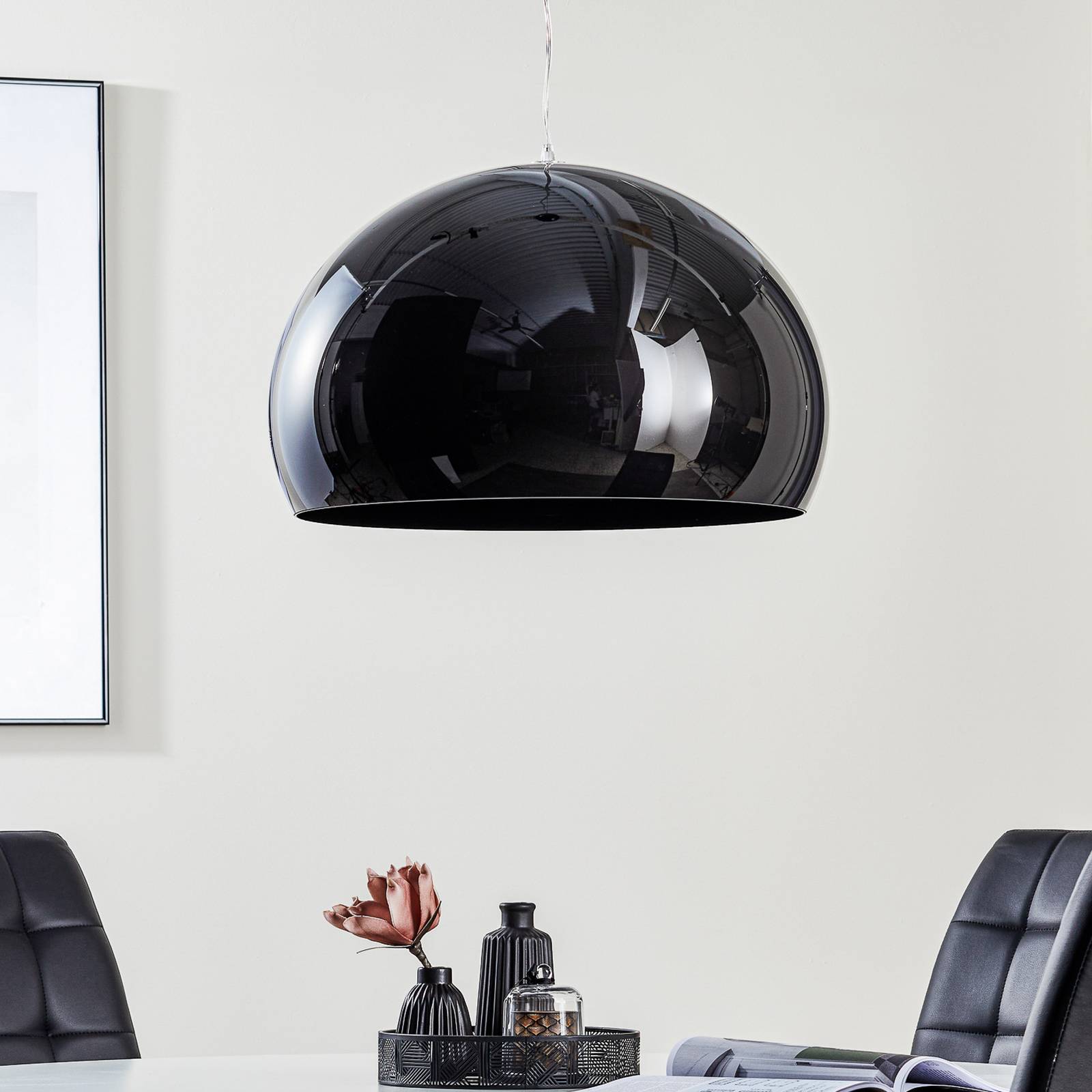 Kartell FL/Y - LED-Pendellampe, schwarz glänzend von Kartell