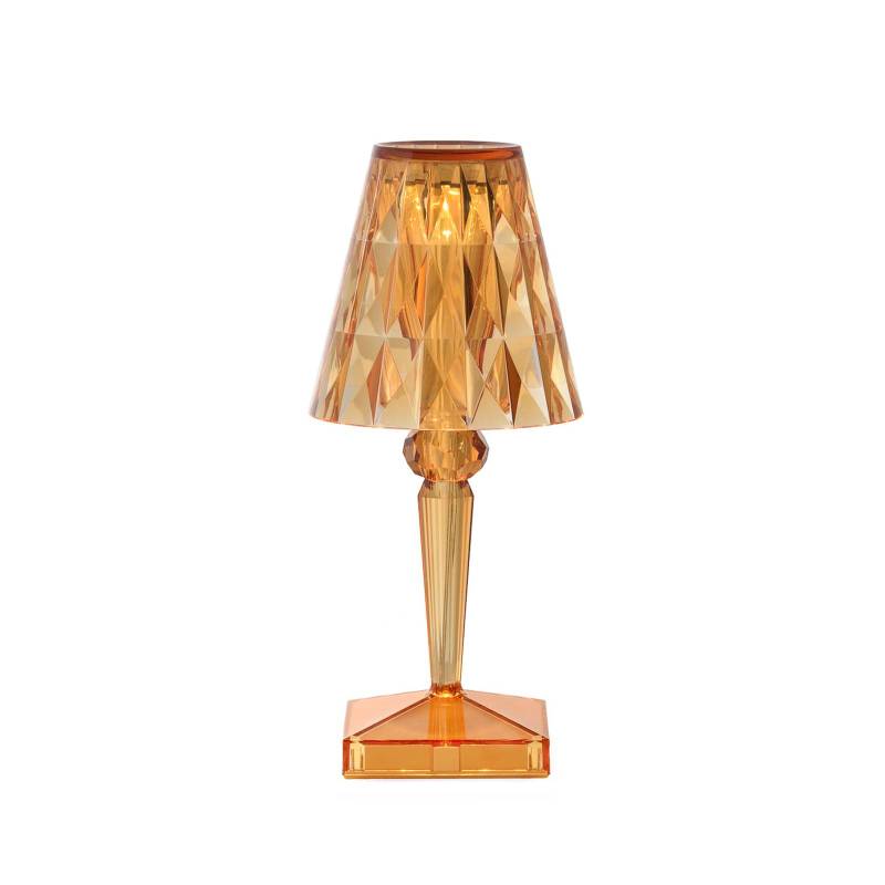 Kartell LED-Akku-Tischlampe Battery, 30 cm, orange, IP54 von Kartell