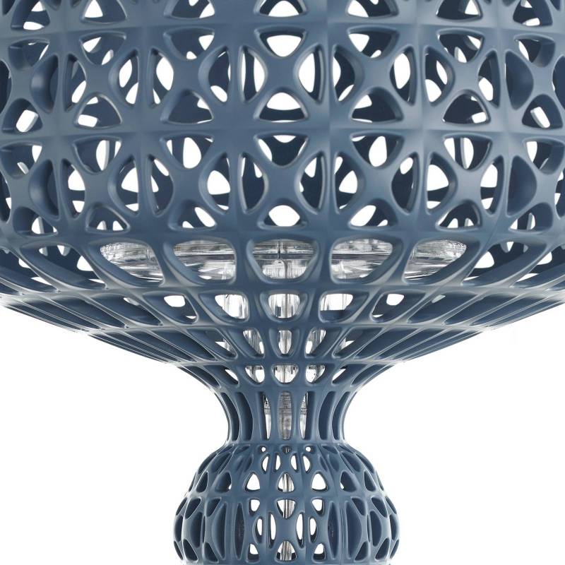 Kartell LED-Tischleuchte Mini Kabuki, hellblau, Höhe 70 cm von Kartell