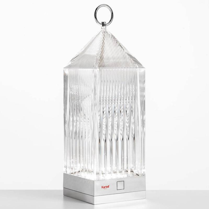 Kartell Lantern LED-Tischleuchte, transparent IP54 von Kartell