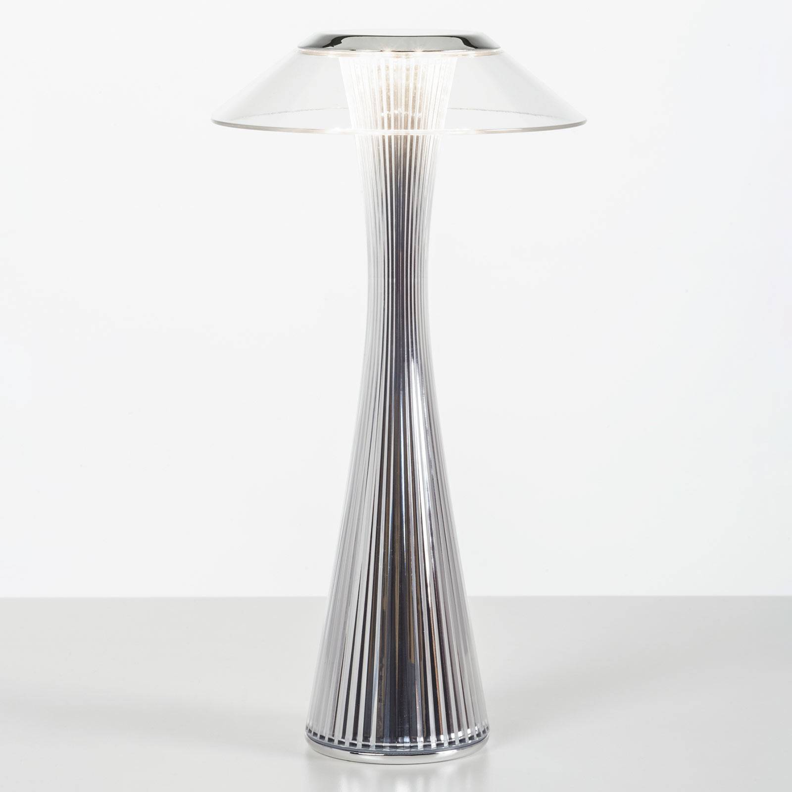 Kartell Space - LED-Designer-Tischleuchte, chrom von Kartell