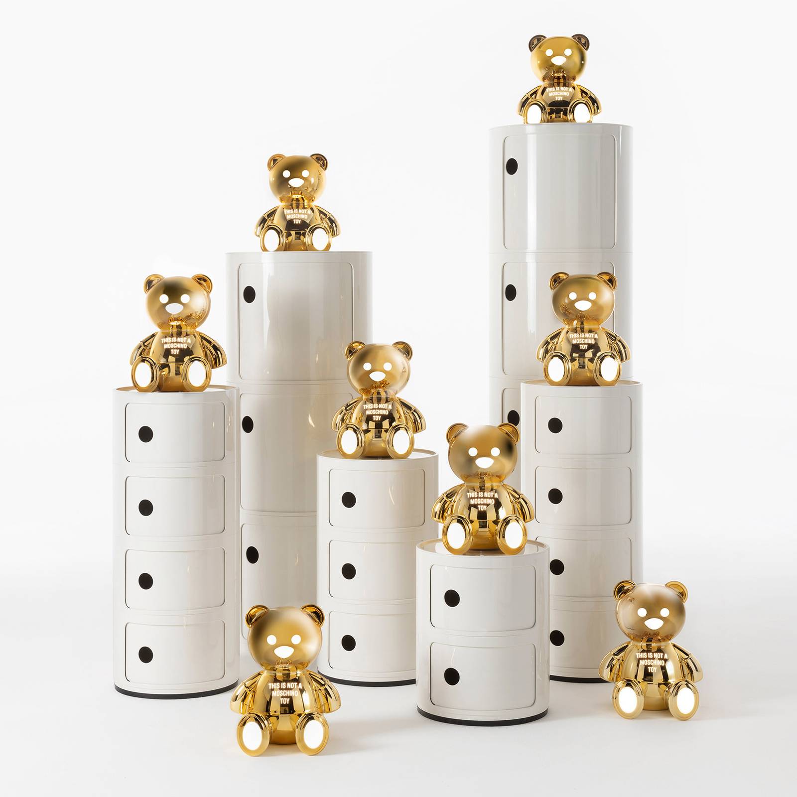 Kartell Toy LED-Tischleuchte, gold von Kartell