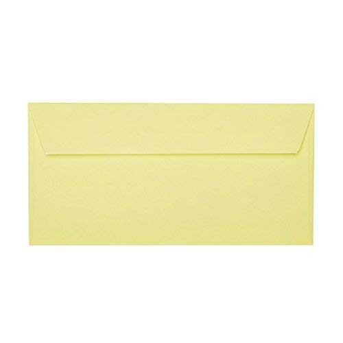 100 / Briefumschläge/Hell Gelb/Din lang / 11 x 22 cm/mit Haftstreifen/Grammatur 120 g/m² 100 / Briefumschläge/Hell Gelb/Din lang / 11 x 22 cm/mit Haftstreifen/Grammatur 120 g/m² von Karten24Plus
