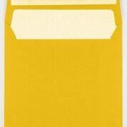 25 Quadratische Briefumschläge - Gelb, 145mm x 145mm, 14,5cm x 14,5cm mit Querlasche / Haftstreifen / Selbstklebend. von Karten24Plus