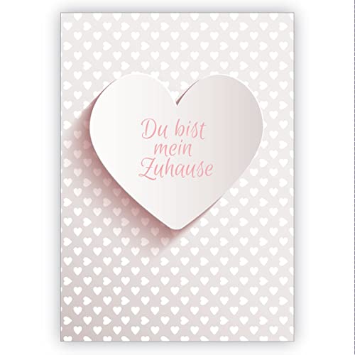 1 Romantische Karte: Du bist mein Zuhause als Liebeskarte für Paare von Kartenkaufrausch