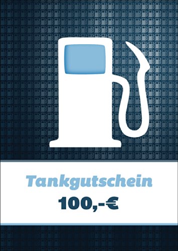 Cooler Tankgutschein (Blanko) Geschenkkarte mit Zapfsäule über 100 Euro zum Führerschein & Reisekosten - Nicht vergessen Geld bei zu Legen • Premium Grusskarte mit Umschlag von Kartenkaufrausch