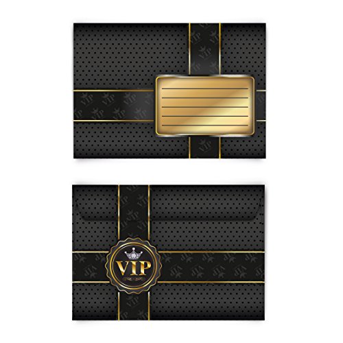 Briefumschläge (10 Stück) DIN C6 - VIP Gold von Kartenmachen.de