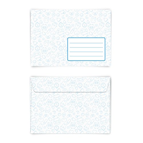 Briefumschläge (30 Stück) DIN C6 - Jungs Blau - für Einladungskarten Kuvert selbstklebend von Kartenmachen.de