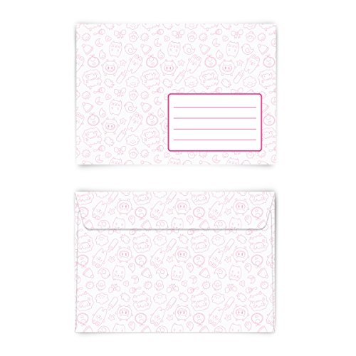 Briefumschläge (30 Stück) DIN C6 - Mädchen Rosa - für Einladungskarten Kuvert selbstklebend von Kartenmachen.de