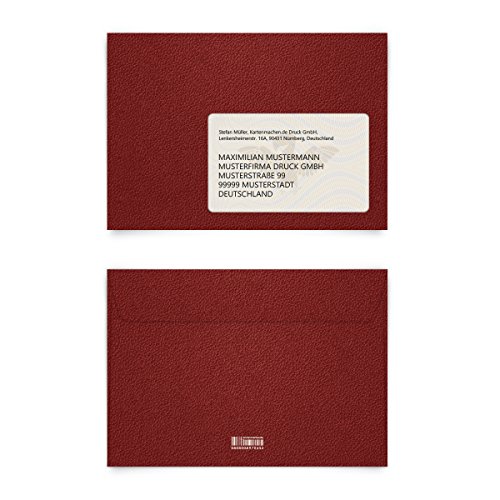 Personalisierte Briefumschläge (10 Stück) - Reisepass - DIN C6 - bedruckte Kuverts von Kartenmachen.de