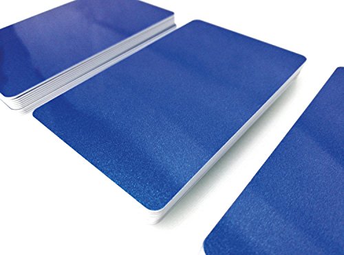 100 Premium Plastikkarten/PVC Karten Dunkelblau Metallic, 5-500 Stück, Rohlinge, blanko, Kartendrucker, NEU! (100) von Kartenstudio