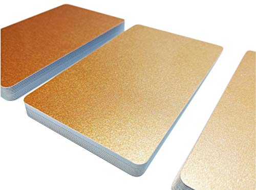 25 Premium Plastikkarten | PVC Karten Bronze | 5-500 Stück | Rohlinge | blanko für Kartendrucker, NEU! (25) von Kartenstudio