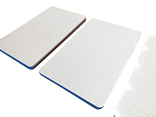 50 Premium Plastikkarten/PVC Karten Weiss Metallic, 5-500 Stück, Rohlinge, blanko, Kartendrucker, NEU! (50) von Kartenstudio