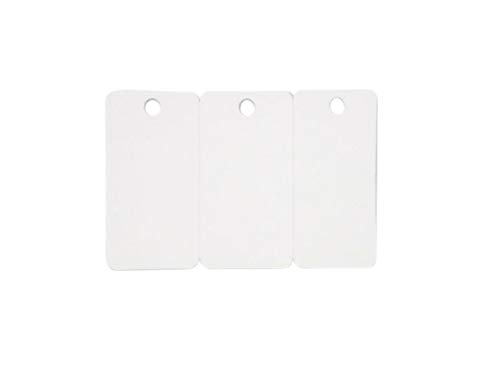 Plastikkarten KEY TAG perforiert | 3 gleiche Teile mit Loch | 1-100 Stück | Blanko Rohlinge | NEU! (10) von Kartenstudio