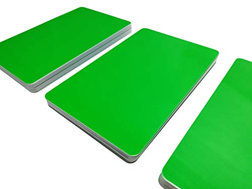 Premium Plastikkarten/PVC Karten Grün | 5-500 Stück, Rohlinge | blanko, Kartendrucker, NEU! (10) (10) von Kartenstudio