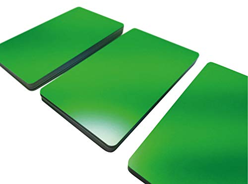 Premium Plastikkarten | PVC Karten GRÜN MATT | 1-100 Stück | Blanko Rohlinge | NEU! (25) von Kartenstudio