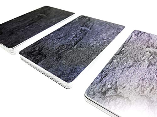 Premium Plastikkarten | PVC Karten SCHIEFER MATT Design | 1-100 Stück | Blanko Rohlinge | NEU! (50) von Kartenstudio