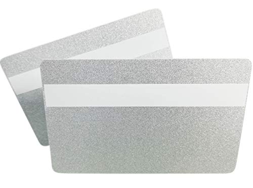Premium Plastikkarten | PVC Karten SILBER mit UNTERSCHRIFTFELD | 1-500 Stück | Blanko Rohlinge | NEU! (10) von Kartenstudio