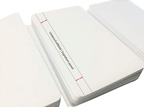 Premium Plastikkarten Weiss mit Unterschriftfeld | 1-500 Stück | Rohlinge blanko für Kartendrucker, NEU! (10) von Kartenstudio