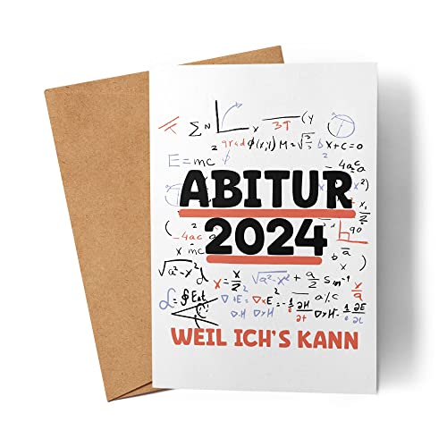 Abitur 2024 Weil Ich's Kann Karte Abiturient Abiturientin Geschenkidee Gymnasium von Kartentraumland