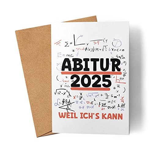 Abitur 2025 Weil Ich's Kann Karte Abiturient Abiturientin Geschenkidee Gymnasium von Kartentraumland