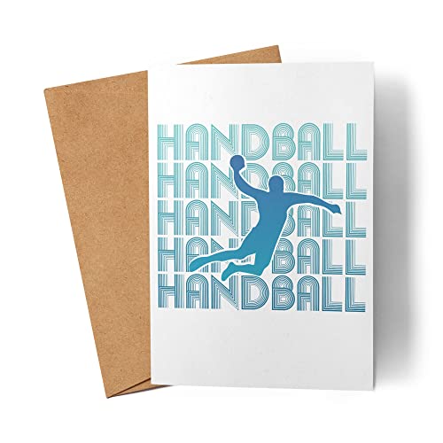 Handball Karte Handballer Handballspieler Verein Mannschaft Grußkarte von Kartentraumland
