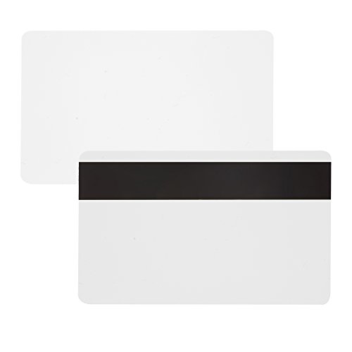 10 x Karteo® Plastikkarten weiß | Blankokarten mit LoCo Magnetstreifen | aus PVC | zum codieren | für Ausweise Dienstausweise EC -Karten Bankkarten Gesundheitskarten von Karteo