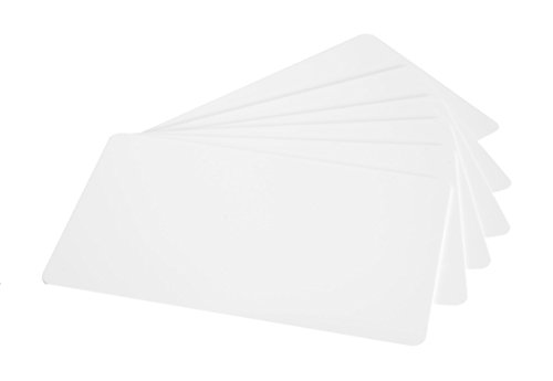 100 x Karteo® Dünne Blanko Plastikkarten Karten weiß mit Dicke 0,25 mm von Karteo