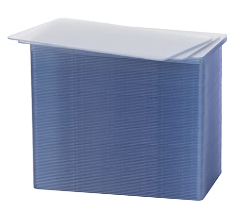 Karteo Plastikkarten blanko transparent [100 Stück] Blankokarten EC-Kartenformat für Ausweise Dienstausweise EC- und Bankkarten Gesundheitskarten von Karteo
