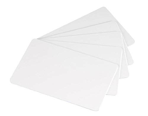 Karteo Plastikkarten blanko weiß [100 Stück] Blankokarten EC-Kartenformat für Ausweise Dienstausweise EC- und Bankkarten Gesundheitskarten von Karteo