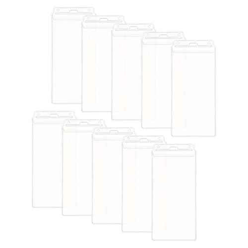 Konzert Ticket Hülle für Konzertkarten und Konzerttickets 103 x 205 mm [10 Stück] Ausweishülle für Sportveranstaltungen Tickets von Karteo