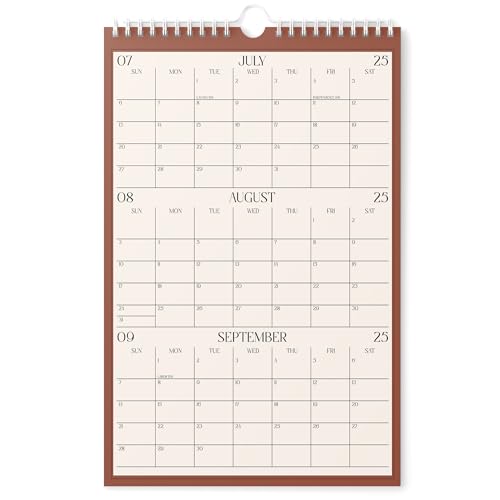 Karto 3-Monats-Wandkalender 2025–2026, vertikal, 27,9 x 43,2 cm, Juli 2025 bis Dezember 2026, steigern Sie Ihre Produktivität und einfache Planung mit dem ästhetischen Monatskalender, Boho-Farbe Karto 3-Monats-Wandkalender 2025–2026, vertikal, 27,9 x 43,2 cm, Juli 2025 bis Dezember 2026, steigern Sie Ihre Produktivität und einfache Planung mit dem ästhetischen Monatskalender, Boho-Farbe von Karto