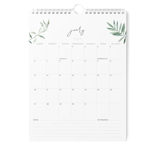 Karto Wandkalender 2025–2026 – Vertikal 21,6 x 27,9 cm Juli 2025 bis Dezember 2026 – Steigern Sie Ihre Produktivität und einfache Planung mit dem ästhetischen Monatskalender – Greenery von Karto