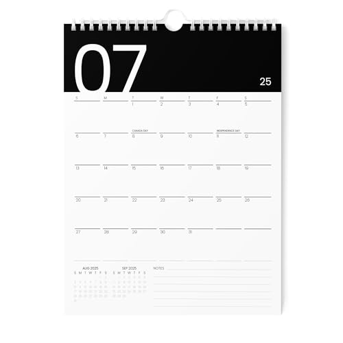 Karto Wandkalender 2025-2026 - Vertikal 21,6 x 27,9 cm Juli 2025 bis Dezember 2026 - Steigern Sie Ihre Produktivität und einfache Planung mit dem ästhetischen Monatskalender - Modern Black Karto Wandkalender 2025-2026 - Vertikal 21,6 x 27,9 cm Juli 2025 bis Dezember 2026 - Steigern Sie Ihre Produktivität und einfache Planung mit dem ästhetischen Monatskalender - Modern Black von Karto