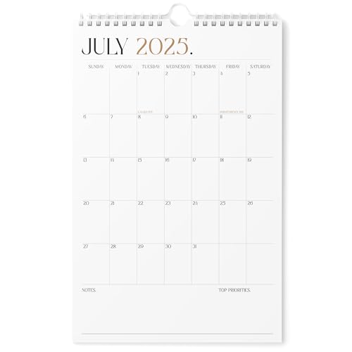 Karto Wandkalender 2025-2026 - Vertikal 27,9 x 43,2 cm Juli 2025 bis Dezember 2026 - Steigern Sie Ihre Produktivität und einfache Planung mit dem ästhetischen Monatskalender - Boho von Karto