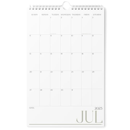 Karto Wandkalender 2025-2026 - Vertikal 27,9 x 43,2 cm Juli 2025 bis Dezember 2026 - Steigern Sie Ihre Produktivität und einfache Planung mit dem ästhetischen Monatskalender - Drei Buchstaben von Karto
