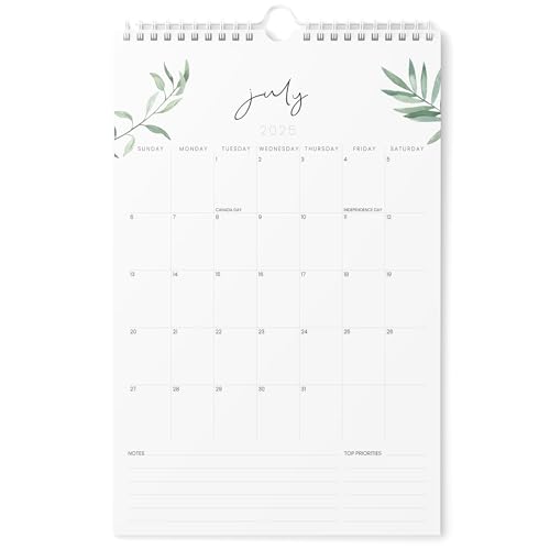 Karto Wandkalender 2025-2026 - Vertikal 27,9 x 43,2 cm Juli 2025 bis Dezember 2026 - Steigern Sie Ihre Produktivität und einfache Planung mit dem ästhetischen Monatskalender - Greenery von Karto