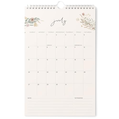 Karto Wandkalender 2025–2026 – Vertikal 27,9 x 43,2 cm Juli 2025 bis Dezember 2026 – Steigern Sie Ihre Produktivität und einfache Planung mit dem ästhetischen Monatskalender – Grün Beige von Karto