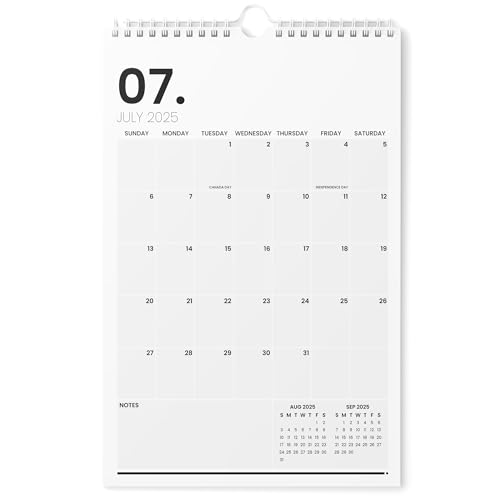 Karto Wandkalender 2025-2026 - Vertikal 27,9 x 43,2 cm Juli 2025 bis Dezember 2026 - Steigern Sie Ihre Produktivität und einfache Planung mit dem ästhetischen Monatskalender - Minimalistisch von Karto