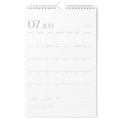 Karto Wandkalender 2025-2026 - Vertikal 27,9 x 43,2 cm Juli 2025 bis Dezember 2026 - Steigern Sie Ihre Produktivität und einfache Planung mit dem ästhetischen Monatskalender - Stilvoll von Karto