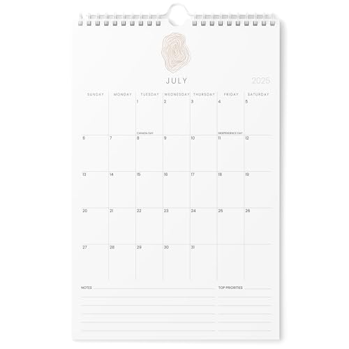 Karto Wandkalender 2025-2026 - Vertikal 27,9 x 43,2 cm Juli 2025 bis Dezember 2026 - Steigern Sie Ihre Produktivität und einfache Planung mit dem ästhetischen Monatskalender - Zen von Karto