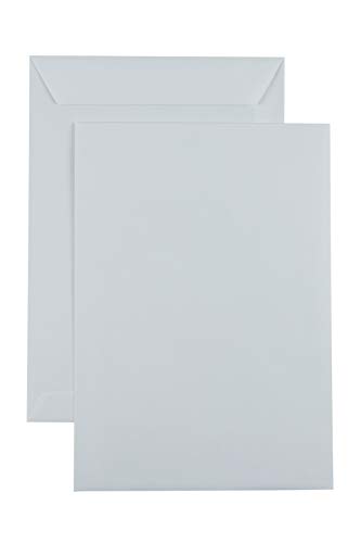 250x Versandtaschen B4 gummiert, ohne Fenster (B4-250x353mm) (grau/ohne Fenster) von Karton-billiger