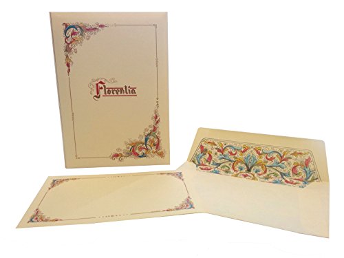Florentia Briefpapier-Set, große Karten und UmschlägeItalienisches Briefpapier, Florentiner Papier. von Kartos